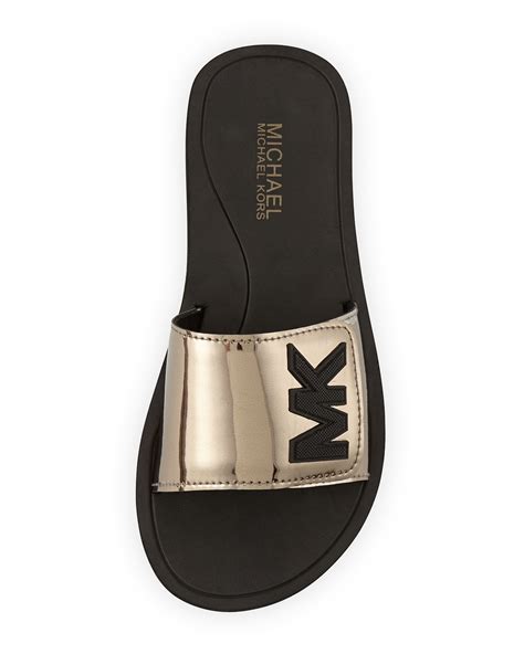 rubino sandale slide michael kors|Michael Kors ladies slides.